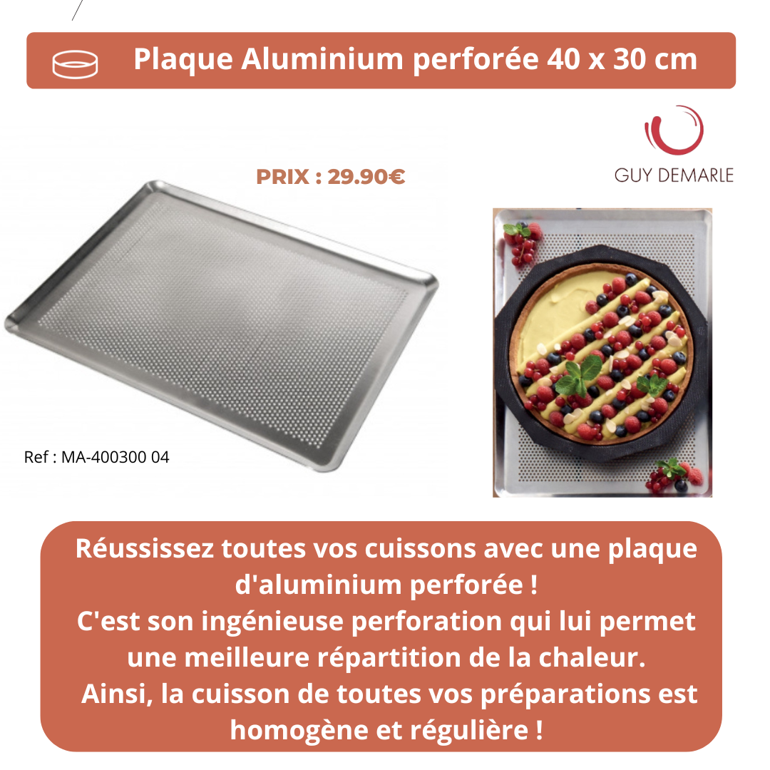 Plaque aluminium perforée 40 x 30 cm Guy Demarle