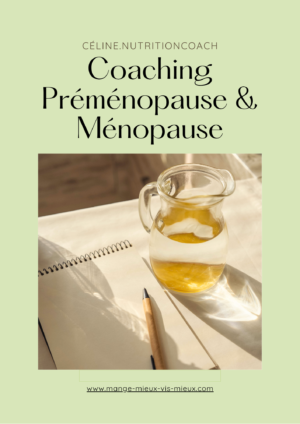 Illustration du Coaching Préménopause & Ménopause – suivi personnalisé, séances visio et programme nutritionnel adapté.