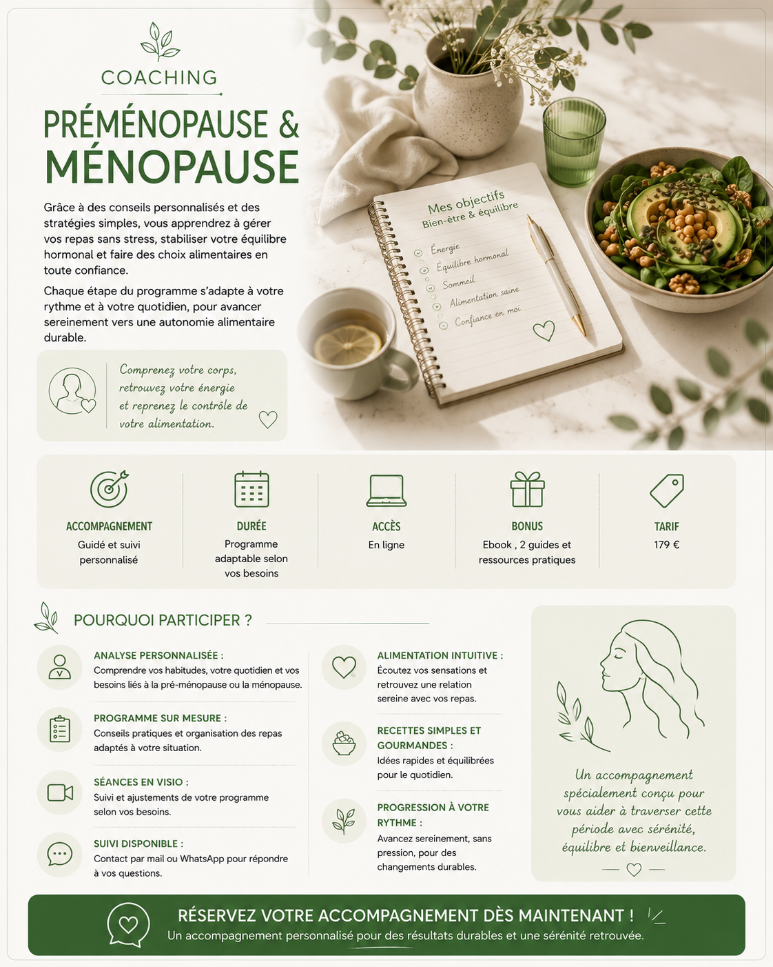 Coaching Préménopause et Ménopause de Céline Nutrition Coach