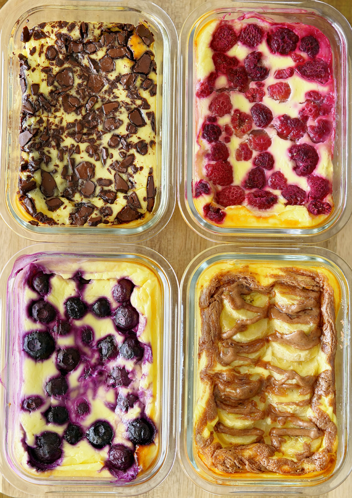 Batch Cooking 4 desserts gourmands et équilibrés
