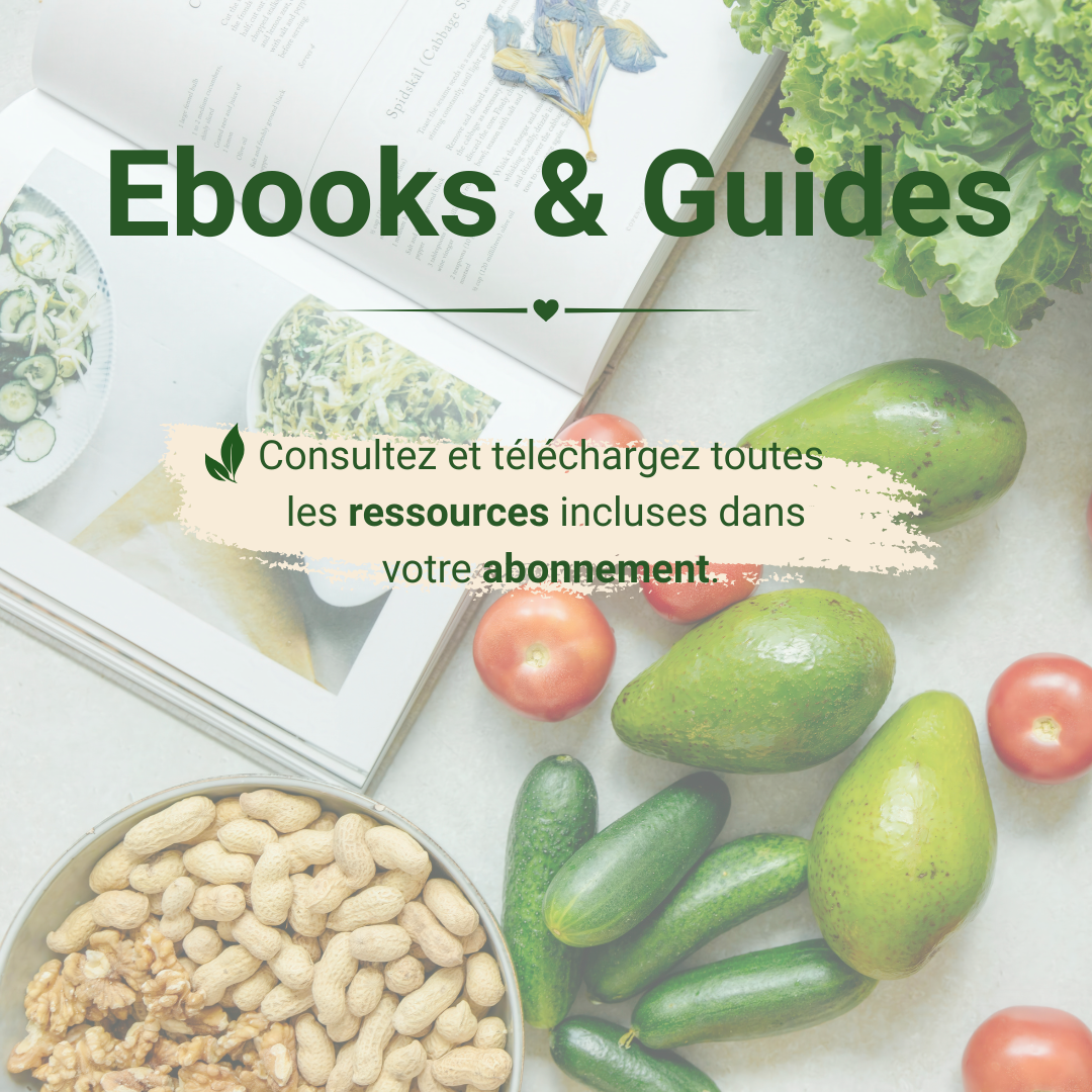 Ebooks et guides pratiques inclus dans le Club Mange Mieux Vis Mieux